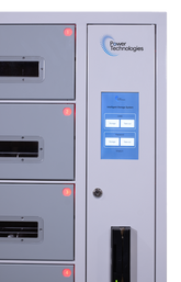 POWER TECHNOLOGIES 8 Bay UV-C Charging Locker with RFID Lock & Contact-less Access - 220V UK, MODEL- CSC-Locker-8, SKU- LKR-CSC-B8R-U